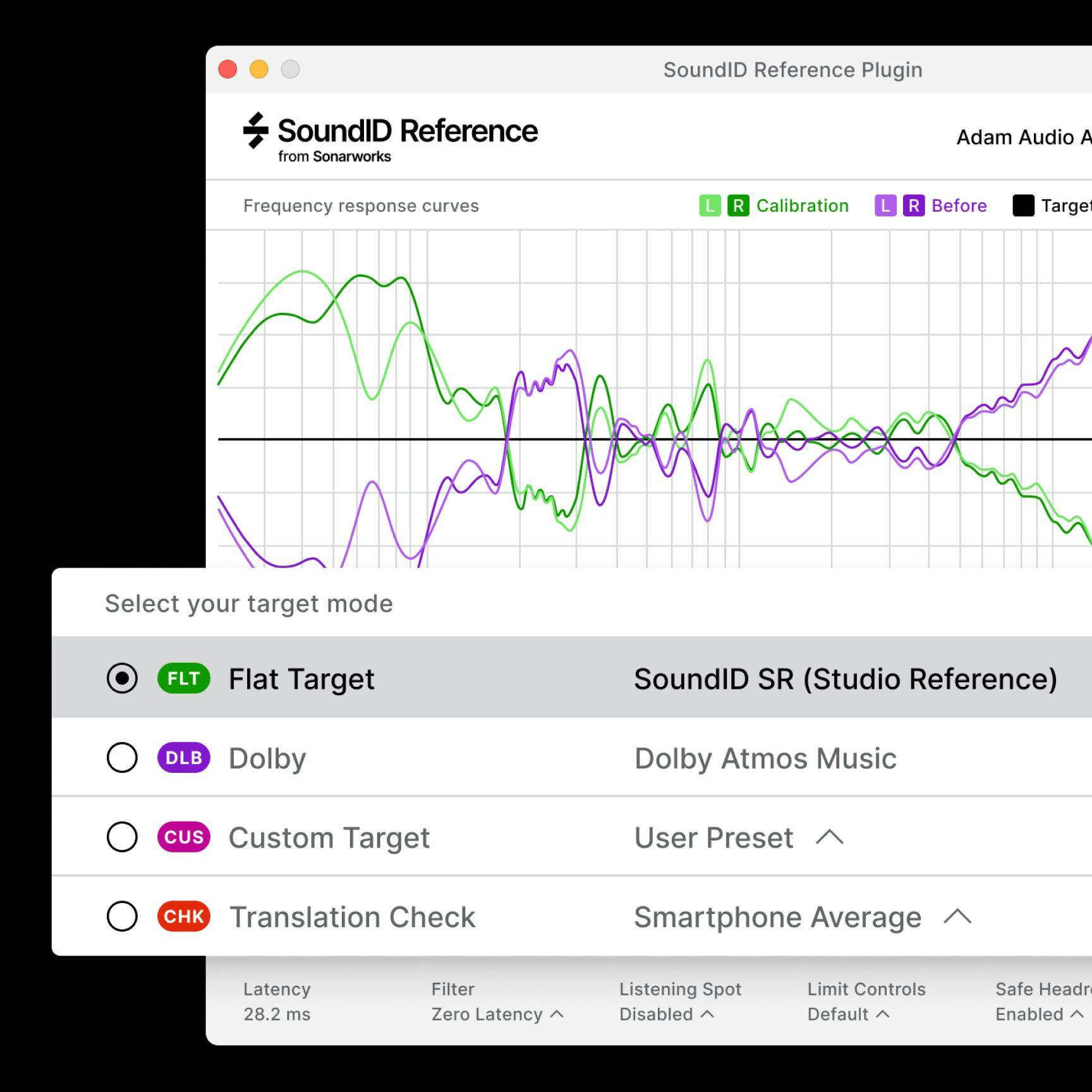 SoundID Reference Multichannel Target Modes
