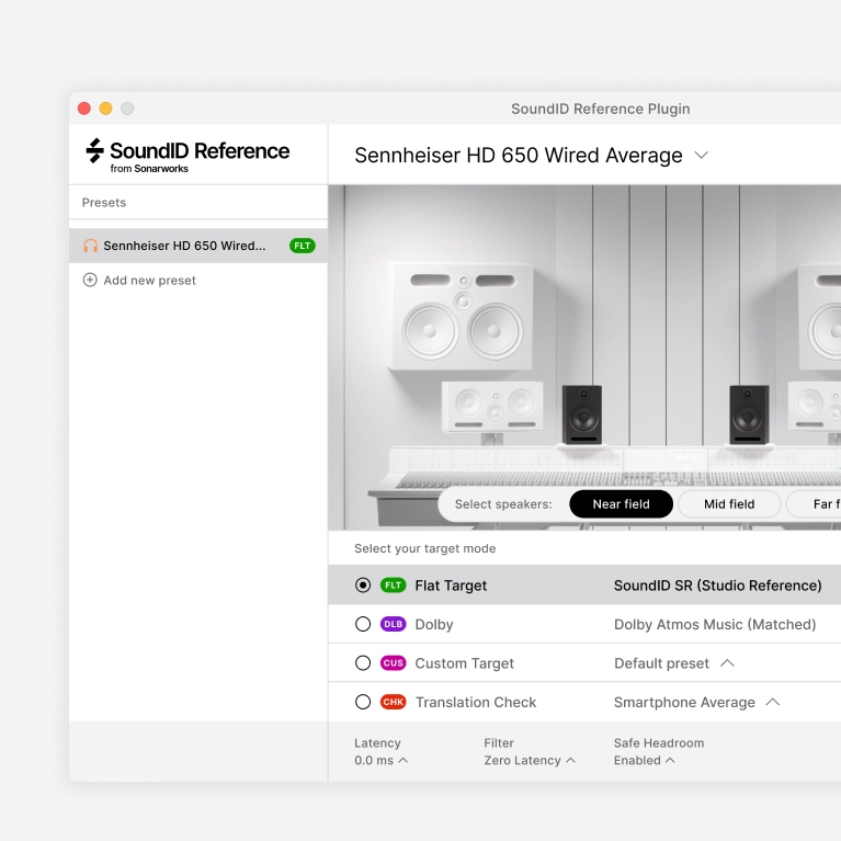 soundid reference app with virtual monitoring add on