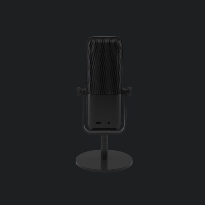 Black Retro Microphone