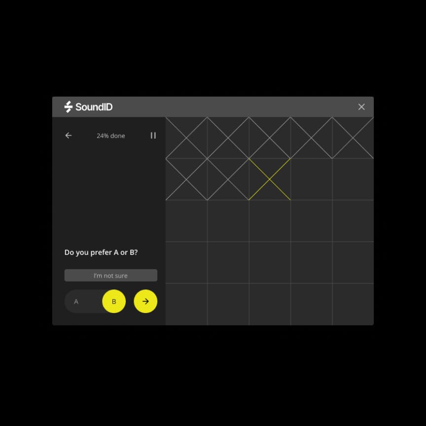 Soundid App Ab Test Black Background